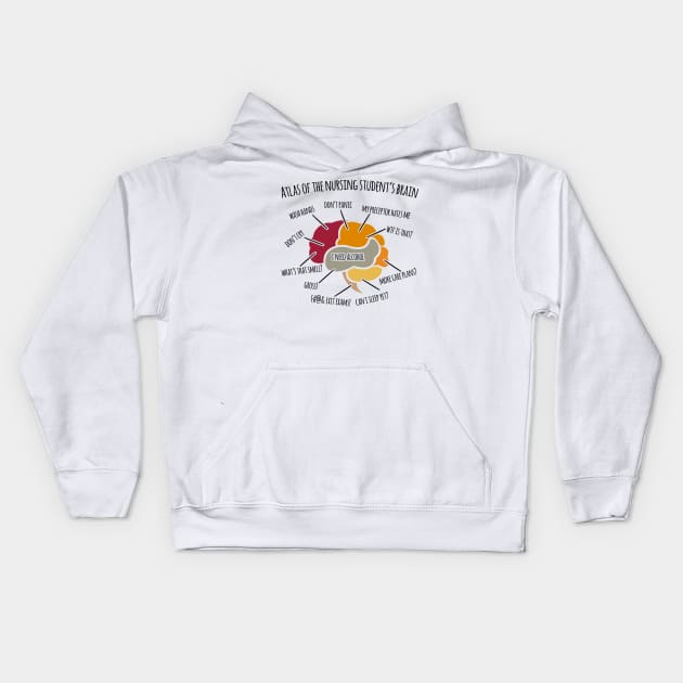 Funny Nursing Student Nurse Gift Idea Kids Hoodie by EmergentGear